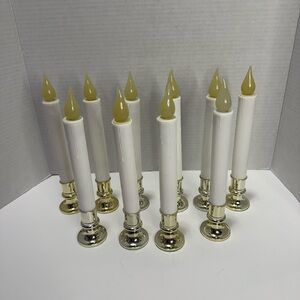 9.25” Lighted Candle (10 Pack) Battery Operated Christmas Holiday Decor
